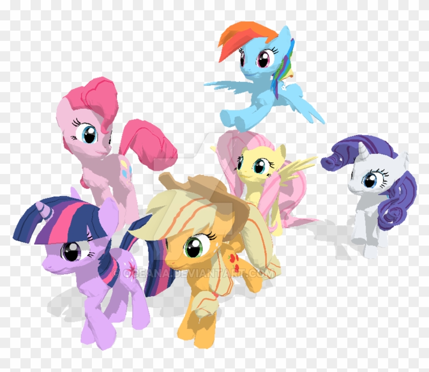 Mane Six Mmd Models By Oceana - Mane #1259247