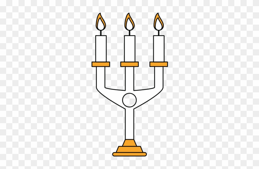 Burning Old Candle Vintage Icon - Burning Old Candle Vintage Icon #1259331