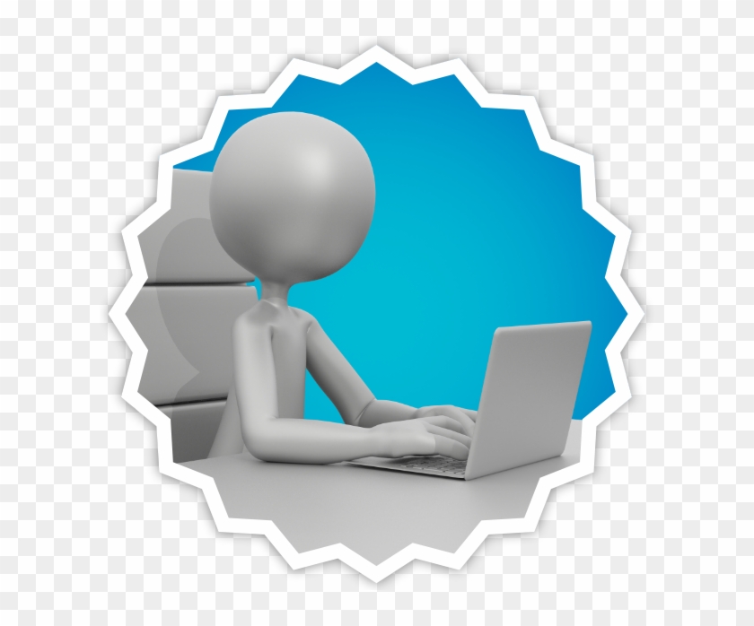 3d Guy Sample Pack Messages Sticker-8 - Sitting #1259356