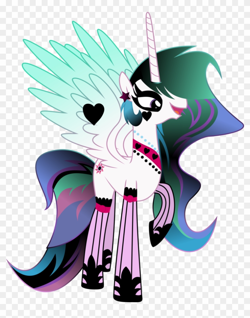 Gothic Princess Celestia By Illumnious - Gothic Princess Celestia #1259382