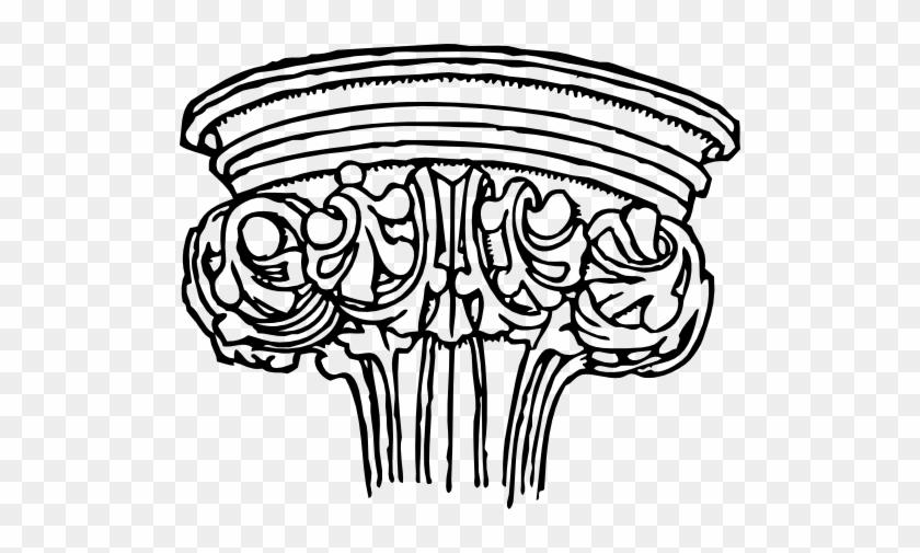Early English Gothic Capital Clipart - Gothic Architecture Capital #1259418