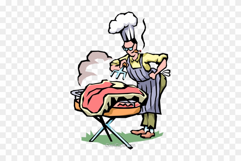 Grill Royalty Free Vector Clip Art Illustration - Grill Master #1259562