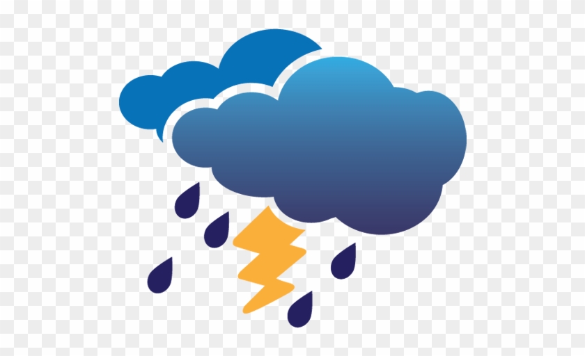 A Thunderstorm Icon - Thunderstorm Icon Png #1259585