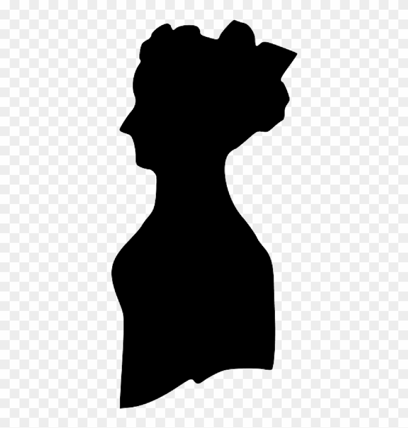 Pin Lady Silhouette Clip Art - Old Fashioned Woman Silhouette #1259599