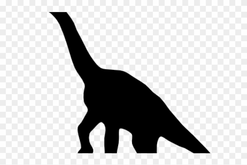 Dinosaur Black Cliparts - Custom Brontosaurus Silhouette Throw Blanket #1259609