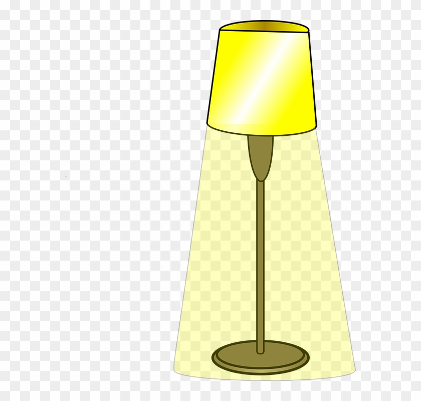 Light Lamp Shining Turned - Floor Lamp Clip Art #1259616