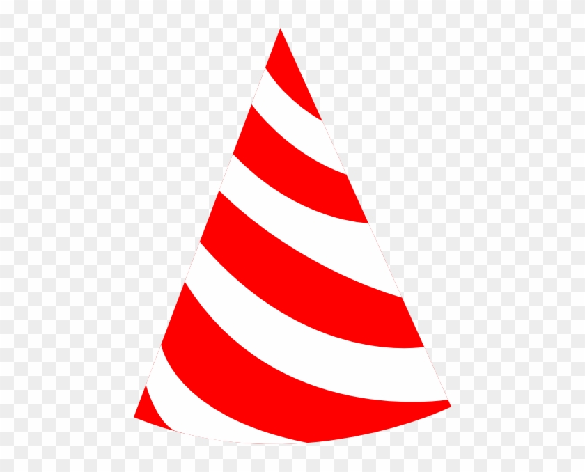 Red And White Party Hat Clip Art At Clker - Red And White Party Hat #1259617