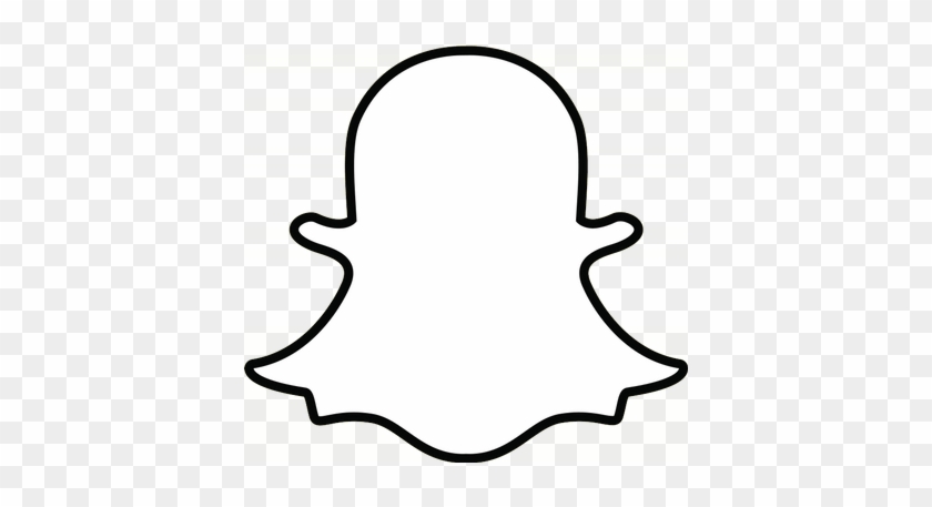 Black Snapchat Logo Png #1259619