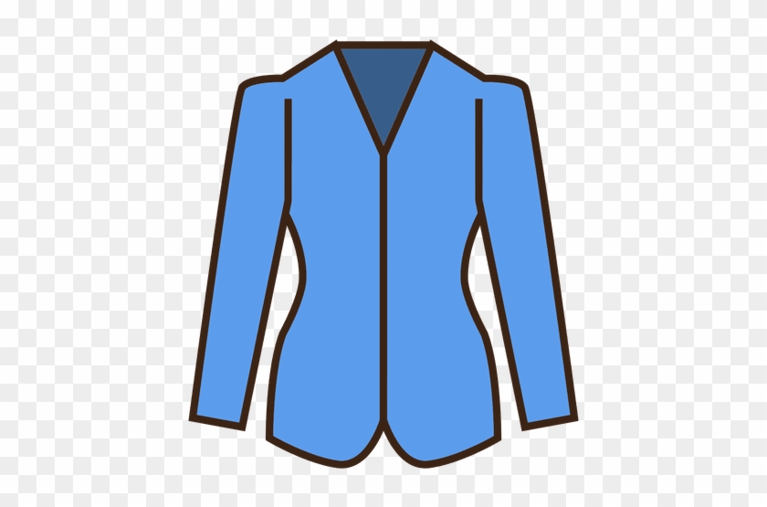 Stroke Blue Blazer Clothing Icon Transparent Png - Stroke Blue Blazer Clothing Icon Transparent Png #1259660