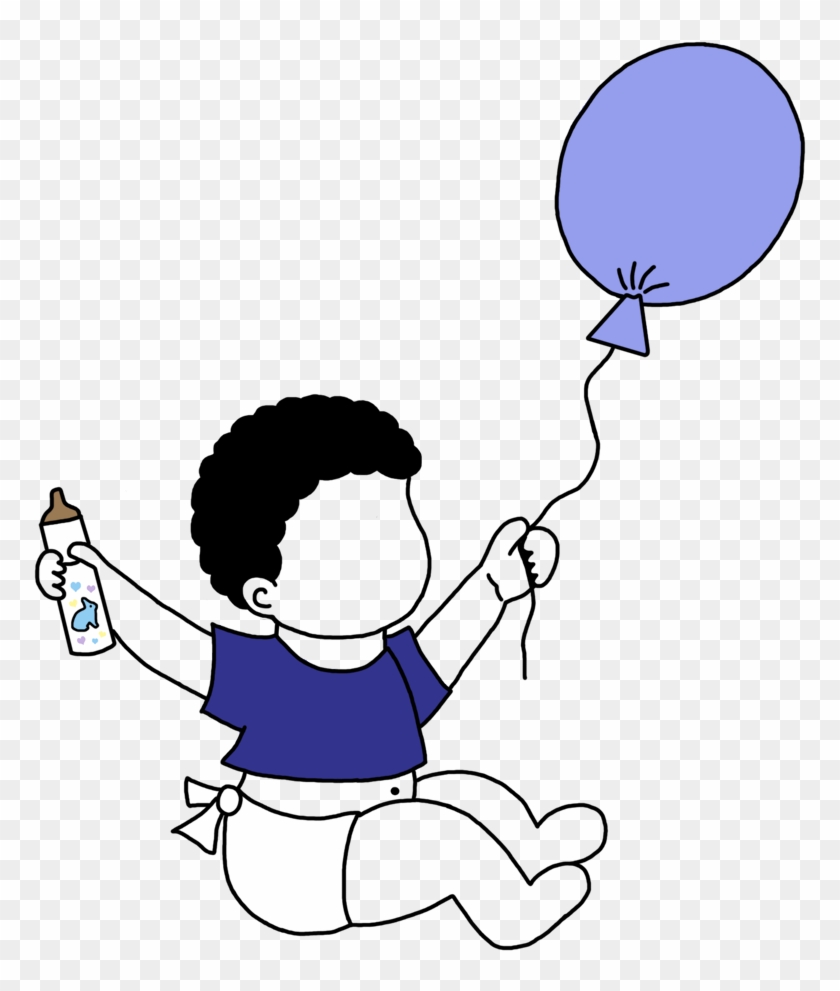 Birth Announcements Baby Boy With Balloons Mandys Moon - Adoption #1259683