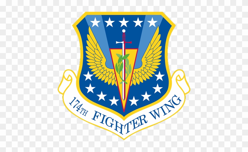 174th Fighter Wing Air Force Decal $7 - F16 174 Fighter Wing F-16 A Square Sticker 3" X 3" #1260076