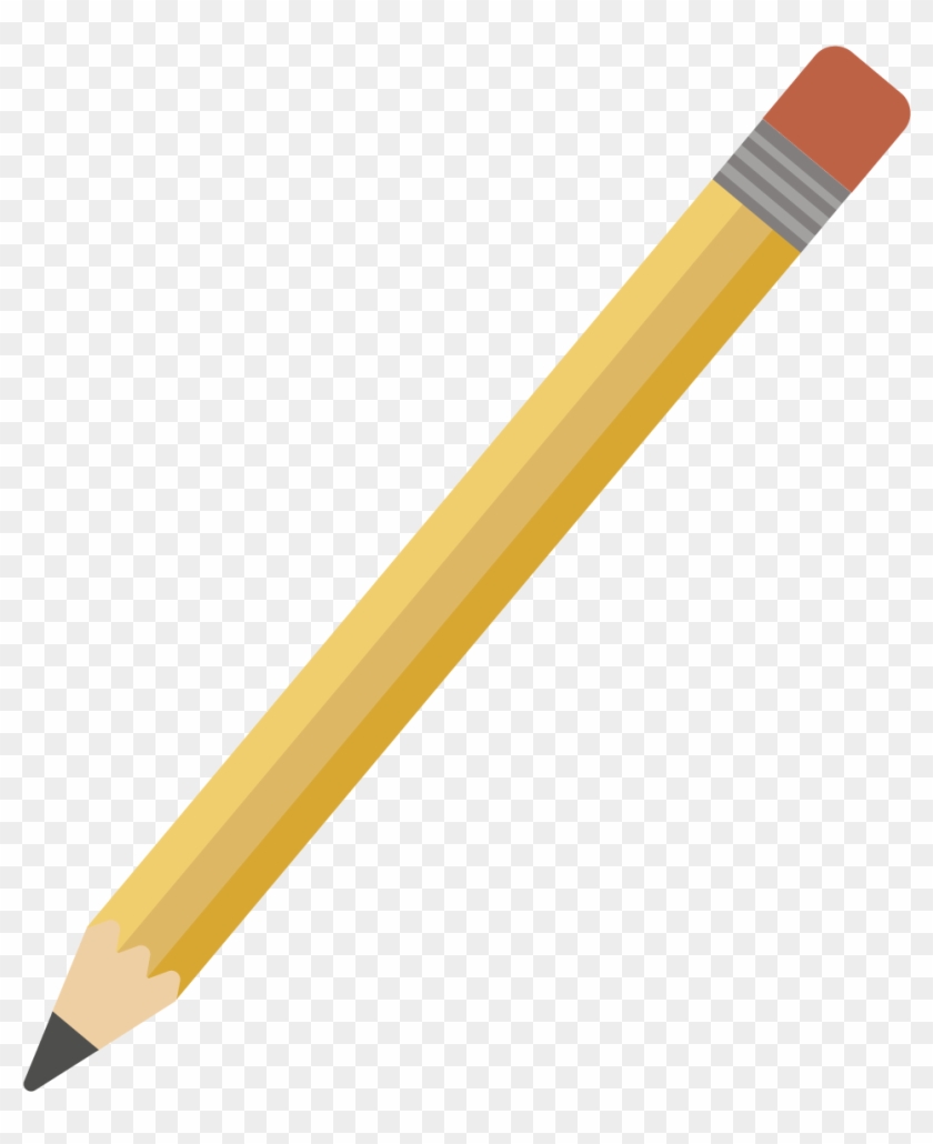 黄色の消しゴム付鉛筆 A Yellow Pencil - Dt2355 Qz #1260166