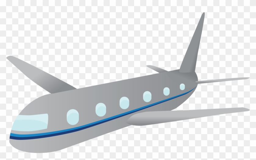 Airplane Vector Png Image - Blue Airplane Png Transparent Background #1260287