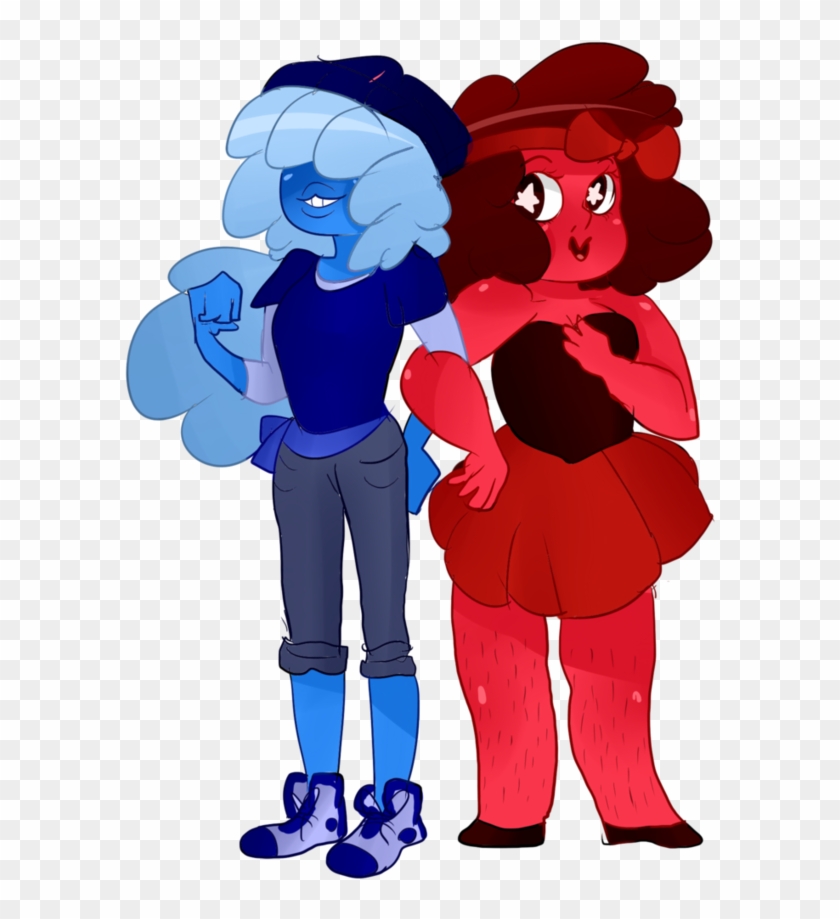 Tomboy Sapphire And Girly Ruby By Misspolycysticovary - Art #1260308