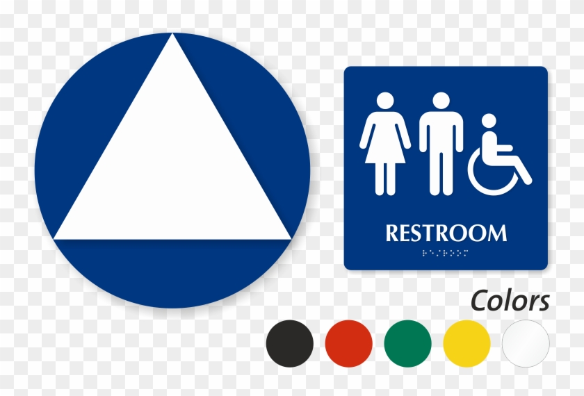 Zoom, Price, Buy - All Gender Restroom Sign #1260432