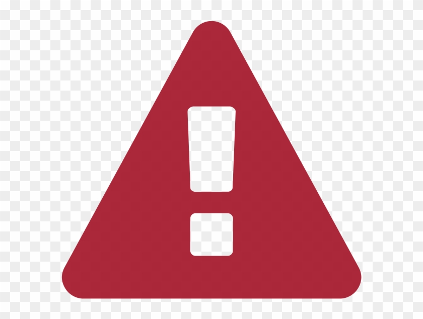 Attention Png - Warning Flat Icon Png #1260484