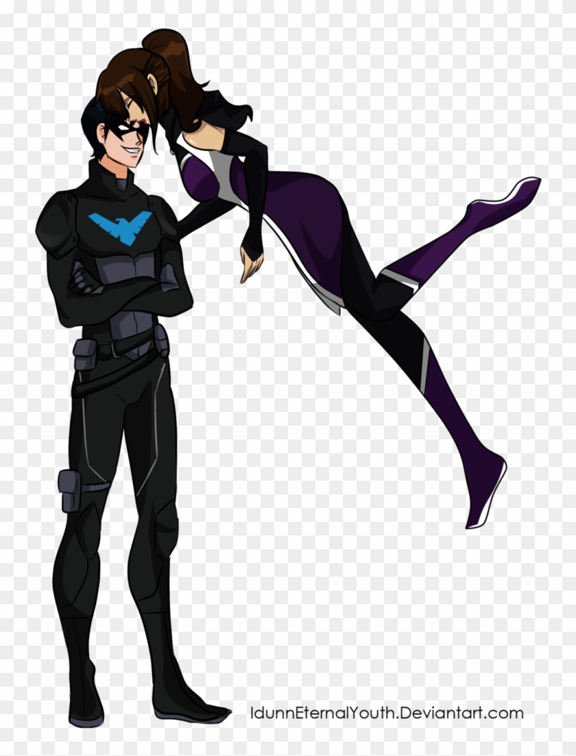 Young Justice Nightwing And Wonder Girl - Cartoon #1260564