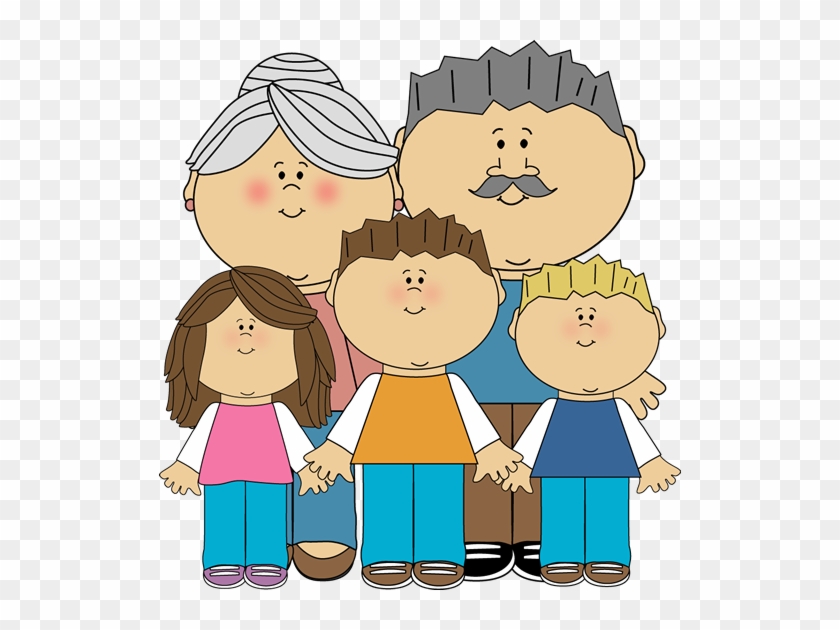 Family With Grandparents Clip Art #1260596