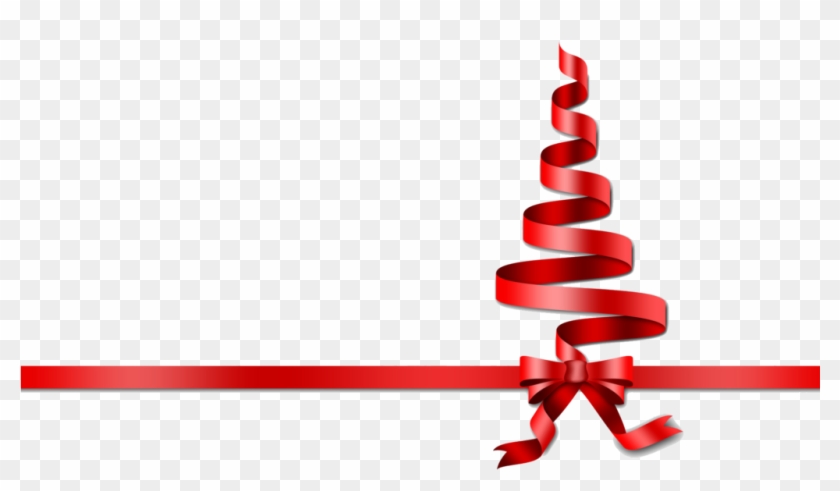 Christmas Ribbon Png Download - Christmas Tree Red Png #1260622