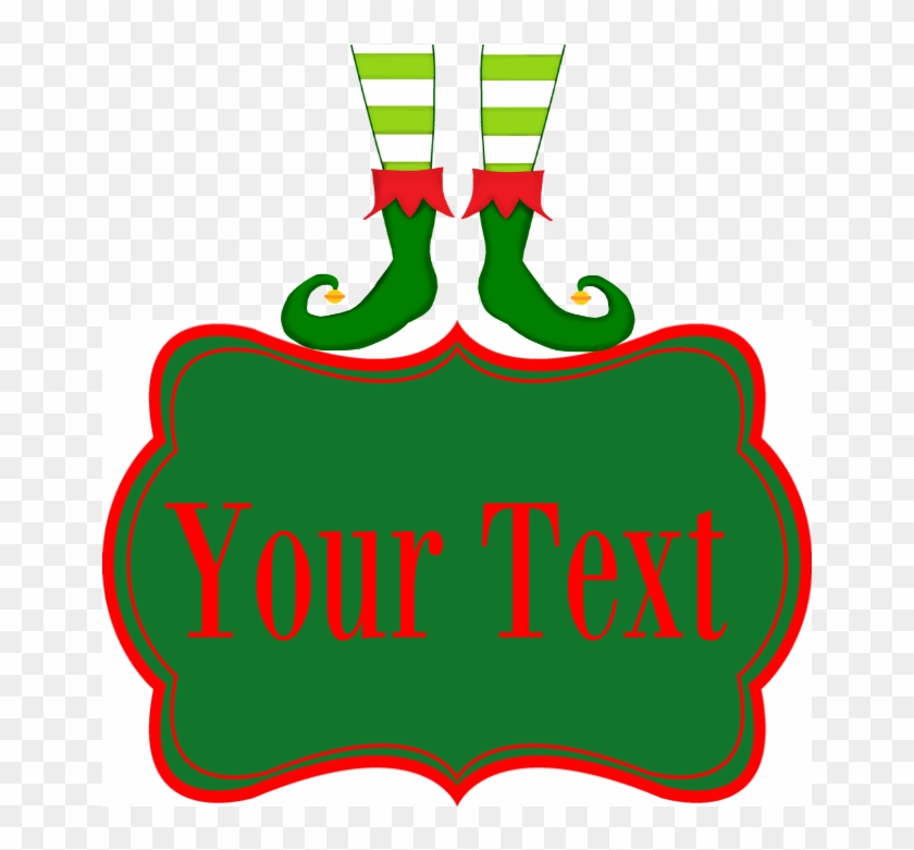Personalizable Christmas Elf Feet Apron - Eat Drink Be Merry Christmas Elf King Duvet #1260630