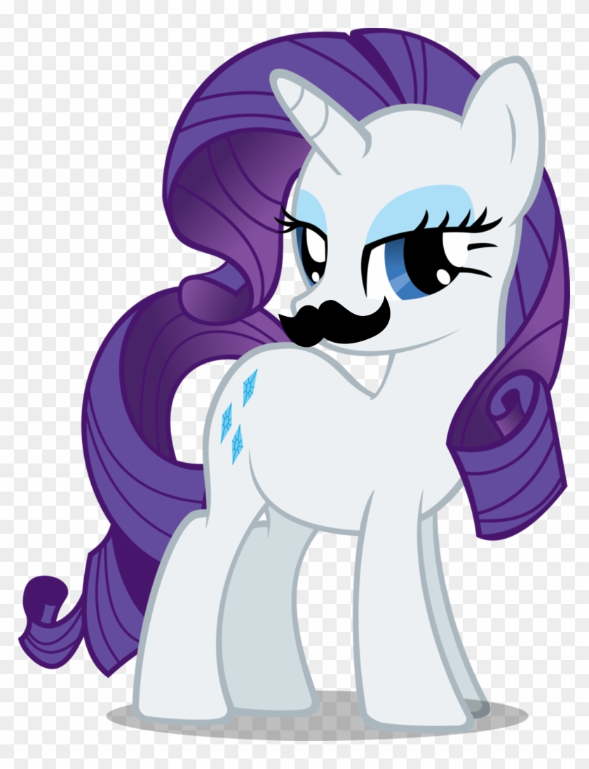 Moustache, Moustache Edit, Rarity, Safe, Simple Background, - Rarity My Little Pony Png #1260665