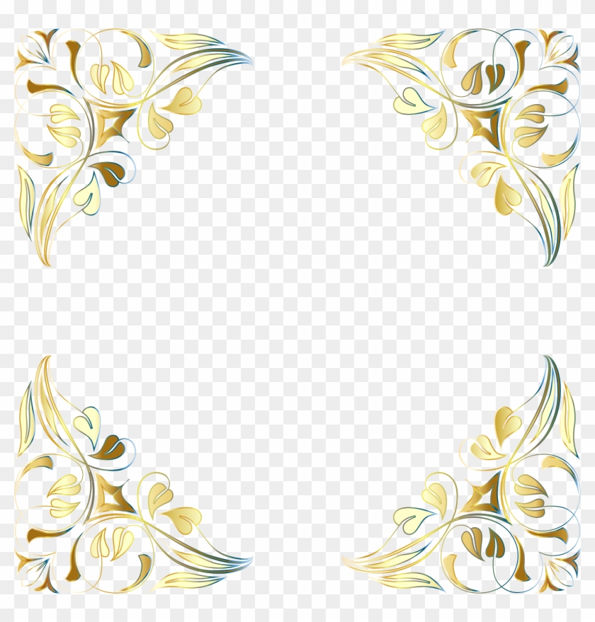 Clipart - Angoli Decorativi Vettoriali Oro #1260677