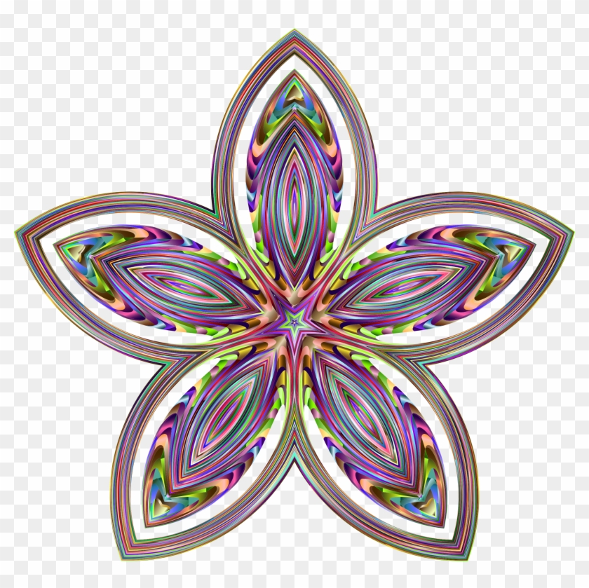 Organic Floral Star - Prismatic Ornamental Frames Png #1260745