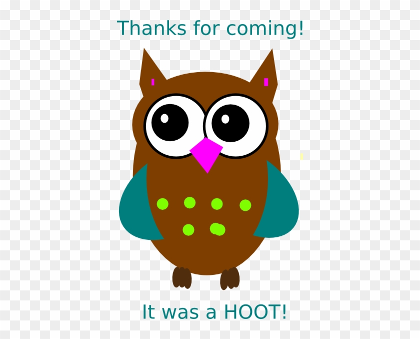 Hoot Clipart Cute Brown Owl - Cartoon Clip Art Owls #1260754