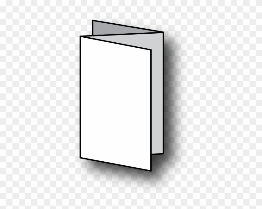 Fold Sample Rack Brochure Clipart - Line Art #1260872