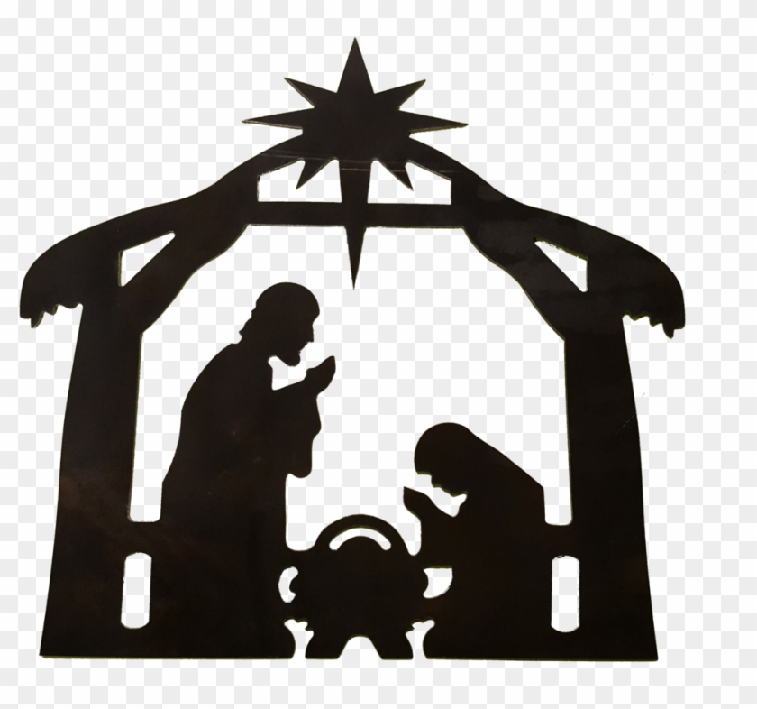 Nativity Scene - Silhouette Creche De Noel #1261083