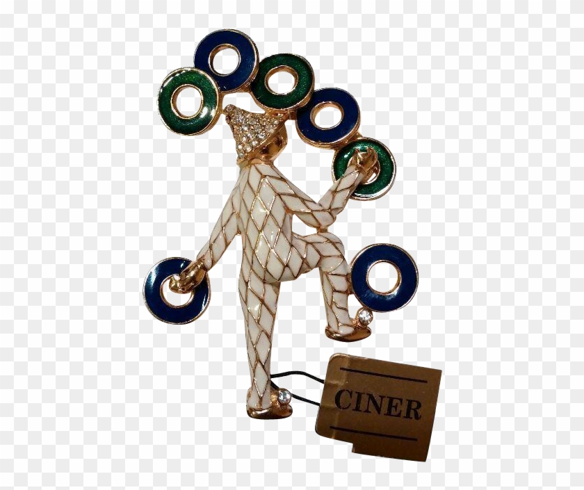 Beauty And Fun *ciner Juggler Pin Brooch* Vintage New - Cartoon #1261277