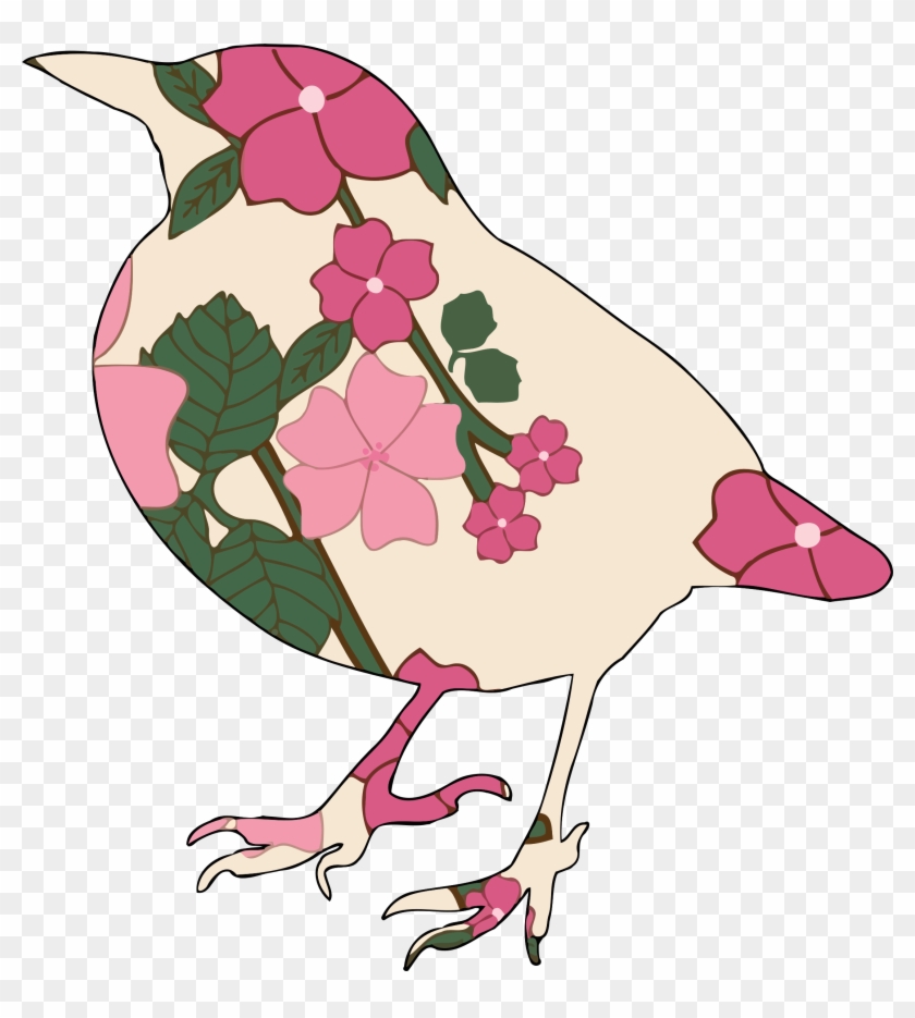 Bird 3 - Floral Notebook #1261356