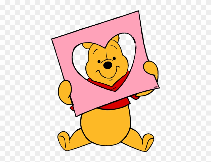 Pin Day Clipart - Winnie The Pooh Valentines Day #1261386