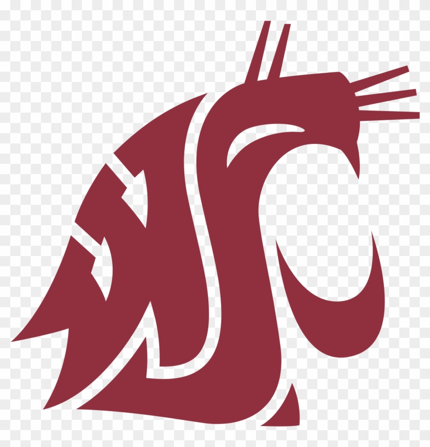 Washington State Cougars Logo Black And White - Washington State University Mascot #1261417