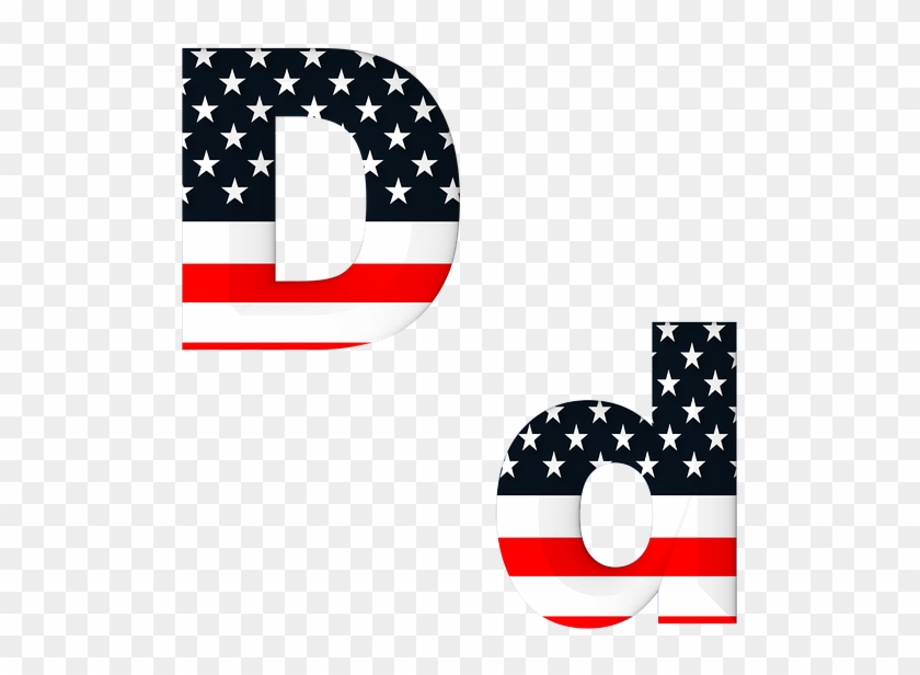 Abc Cliparts Border 8, Buy Clip Art - Usa Flag Colors Letters Png #1261699