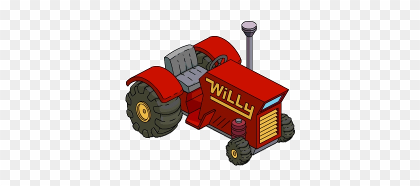Tractor Clipart Animated Gif - Simpsons Willie's Tractor #1261865