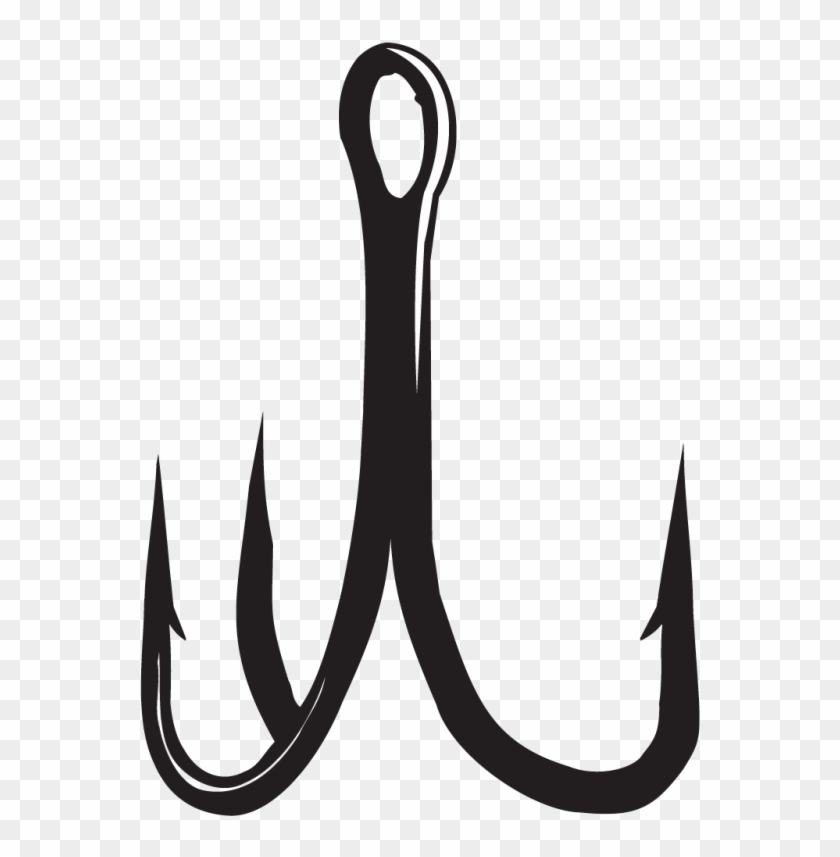 Fish Hook Png - Treble Hook Black #1261892