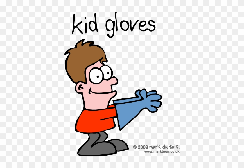Boy Wearing K - Gloves Clip Art #1261900