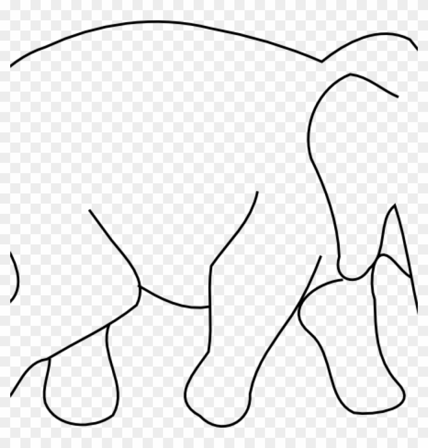 Outline Drawing of a Family of Elephants by Nearbirds | GraphicRiver