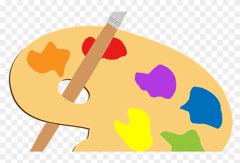 Artist Colorful Paint Brush Free Vector Graphic On - Art Brush Clip Art Png #1261944