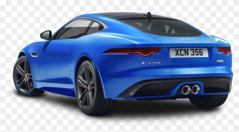 Blue Jaguar F Type Back View Car Png Image - Jaguar F Type British Edition #1261953