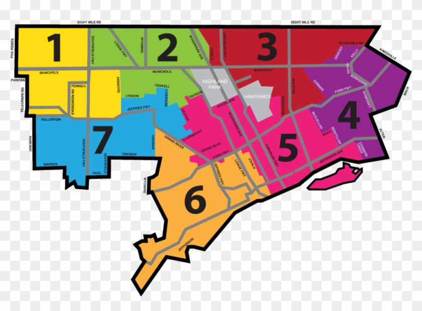 Detroit District Map - Compact Disc #1262141