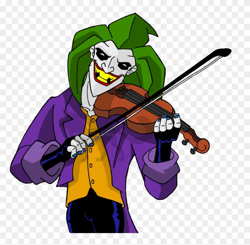 Violin Joker Cello Fiddle Clip Art - Cartoon #1262186