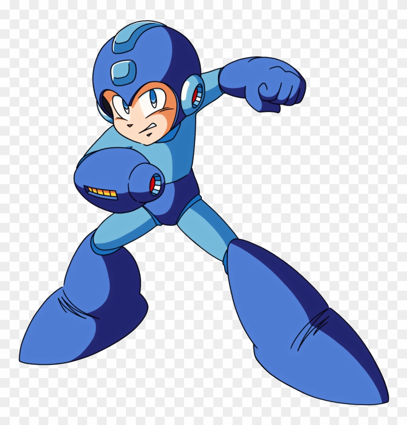 Mega Man - Blue Video Game Character #1262221