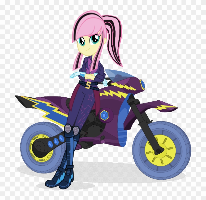 Au Fluttershy Motocross By Sunsetshimmer333 - Mlp Eg Au Fluttershy #1262308