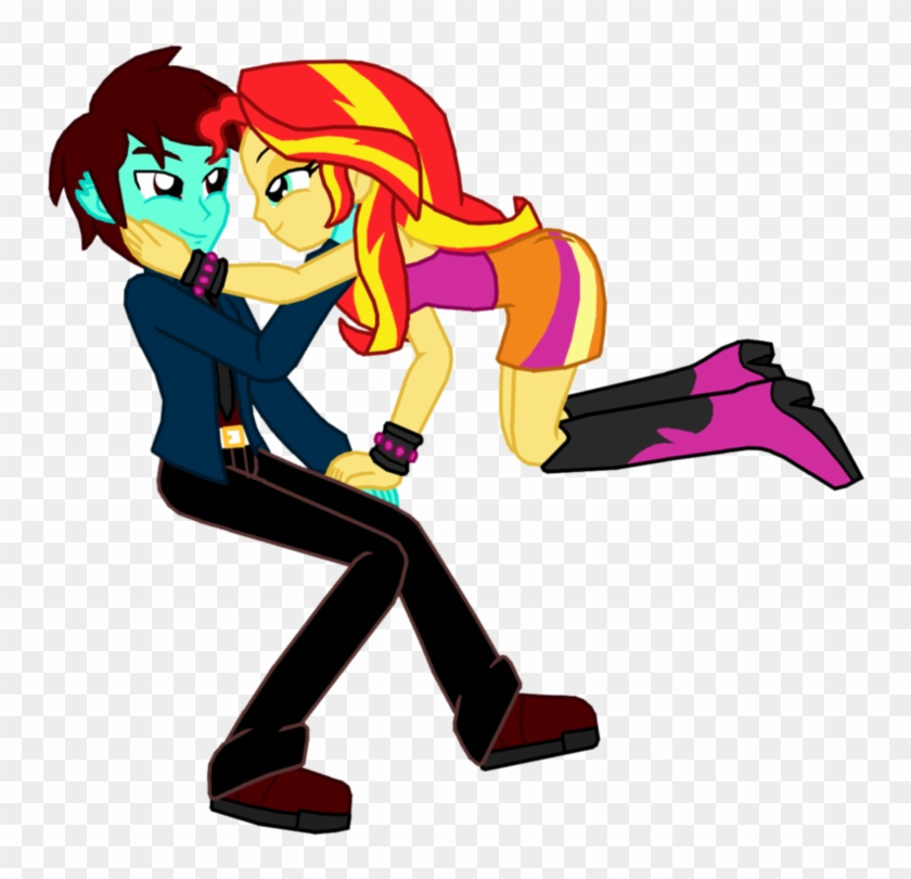 Ryan Cooper & Sunset Shimmer - Cartoon #1262363