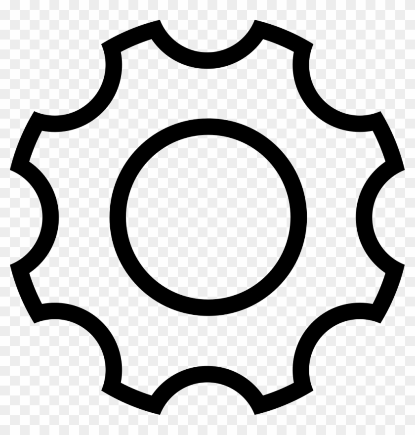 Ios Gear Outline Comments - Simbolo Engenharia De Produção #1262435
