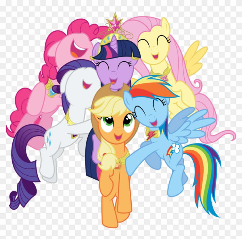 Mane Six Hug By Mehoep - My Little Pony Friendship Quotes #1262444