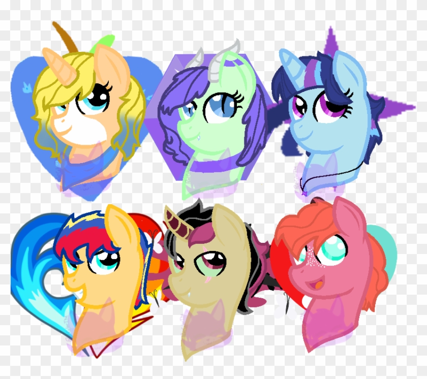 Mane Six Mlp Next Gen Headshots By Paintcute - Cartoon #1262449