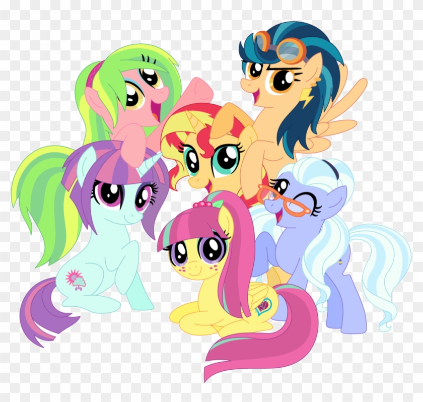 Alternate Universe, Artist - Twilight Sparkle Sunset Shimmer Applejack Rainbow Dash #1262494
